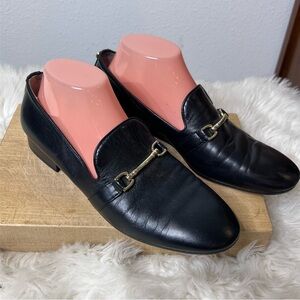 Marc Cain Black Leather Slip-On Loafers